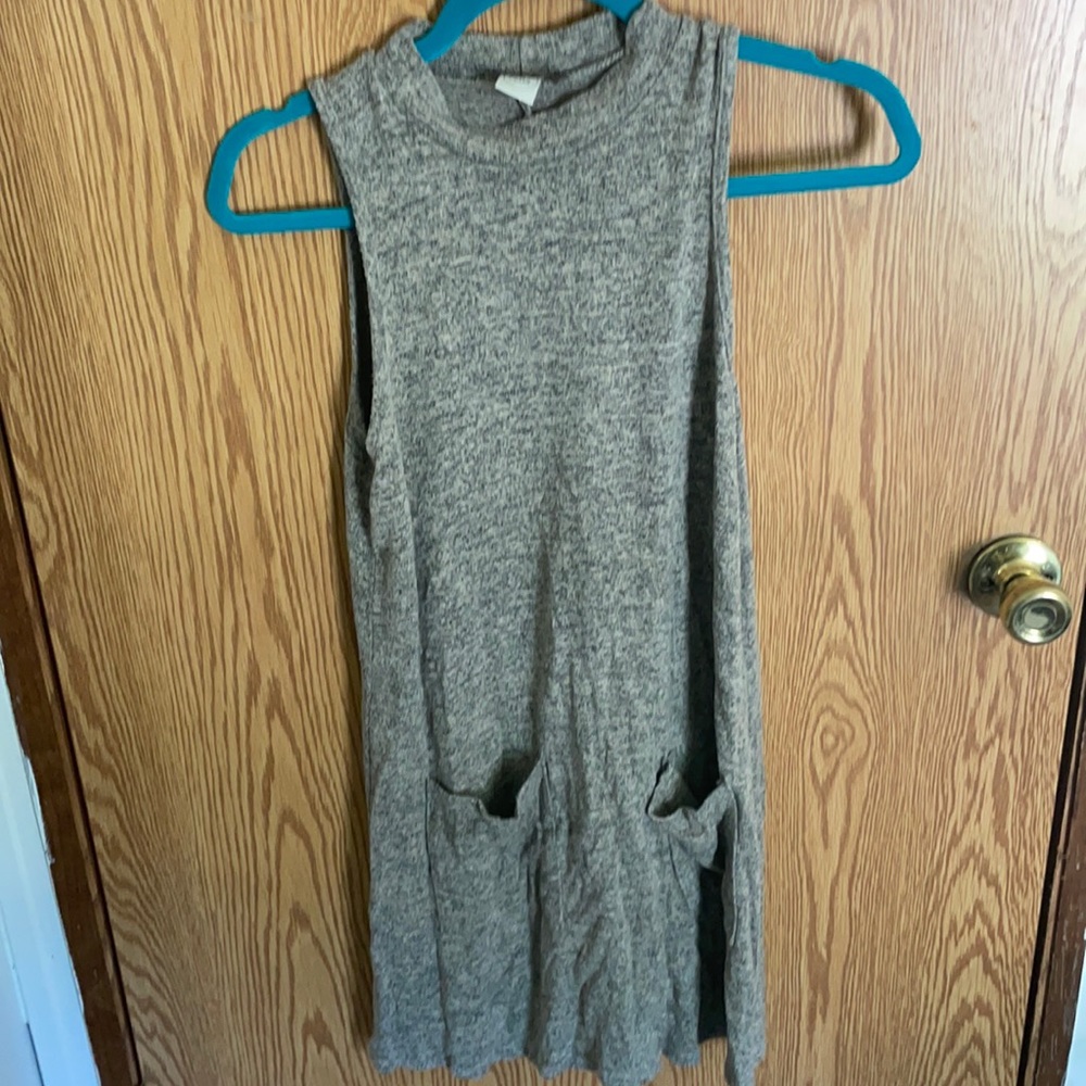 Grey Sleeveless Dress